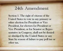 24th Amendment to U.S. Constitution